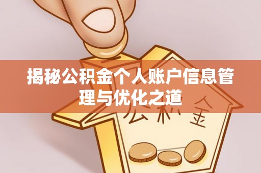 翁源揭秘公积金个人账户信息管理与优化之道