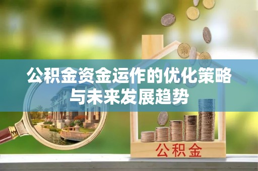 翁源公积金资金运作的优化策略与未来发展趋势