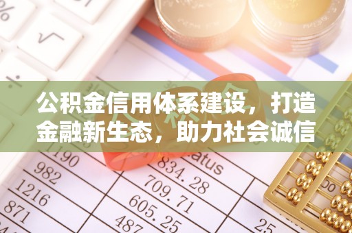 翁源公积金信用体系建设，打造金融新生态，助力社会诚信发展