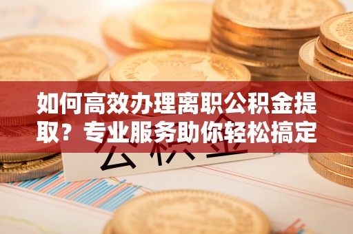 翁源如何高效办理离职公积金提取？专业服务助你轻松搞定