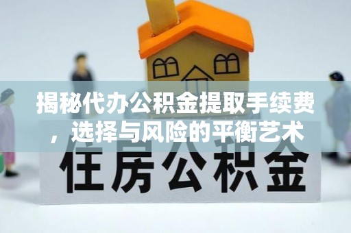 翁源揭秘代办公积金提取手续费，选择与风险的平衡艺术