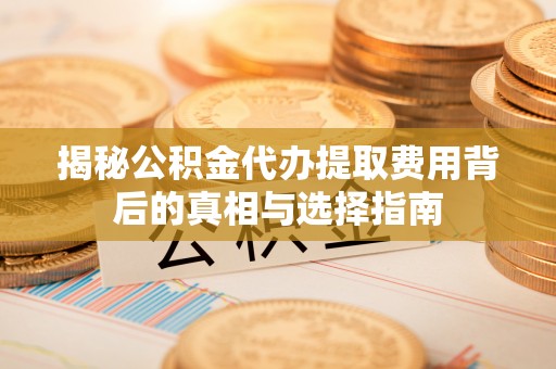 翁源揭秘公积金代办提取费用背后的真相与选择指南