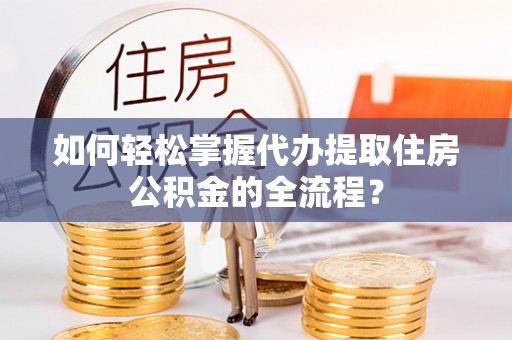 翁源如何轻松掌握代办提取住房公积金的全流程？