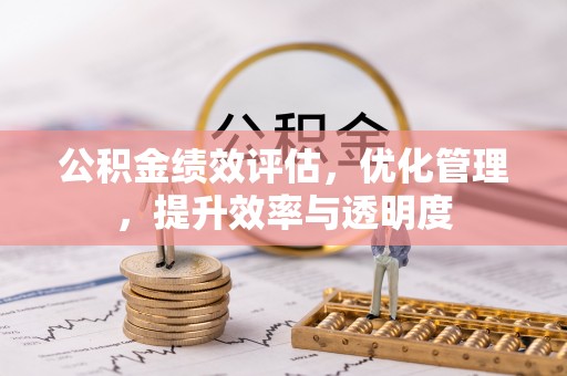 翁源公积金绩效评估，优化管理，提升效率与透明度
