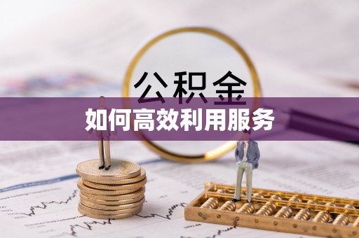 翁源如何高效利用服务