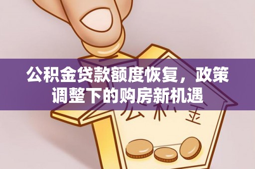 翁源公积金贷款额度恢复，政策调整下的购房新机遇