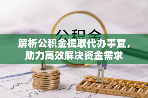 翁源解析公积金提取代办事宜，助力高效解决资金需求