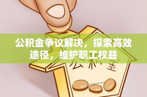翁源公积金争议解决，探索高效途径，维护职工权益