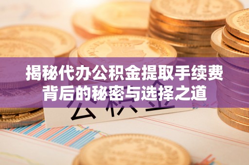 翁源揭秘代办公积金提取手续费背后的秘密与选择之道