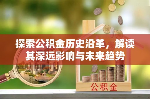 翁源探索公积金历史沿革，解读其深远影响与未来趋势