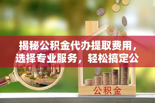 翁源揭秘公积金代办提取费用，选择专业服务，轻松搞定公积金提取