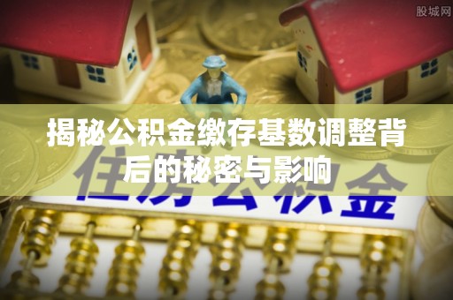 翁源揭秘公积金缴存基数调整背后的秘密与影响