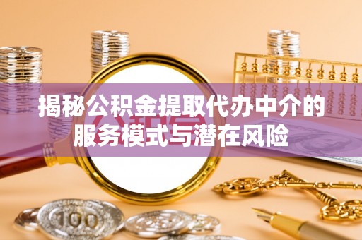 翁源揭秘公积金提取代办中介的服务模式与潜在风险