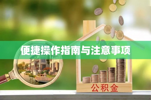 翁源便捷操作指南与注意事项
